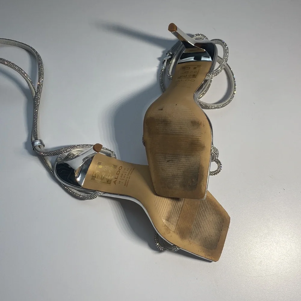 Aldo Rhinestone Bow Heels - Picture 3 of 5